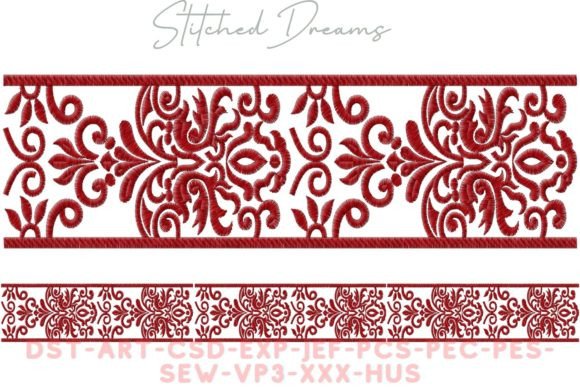 Border of Motifs: A Thoughtful Embroidery Border for Meaningful Gifts