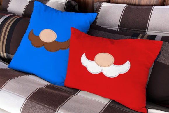 Cartoon Mustache Applique