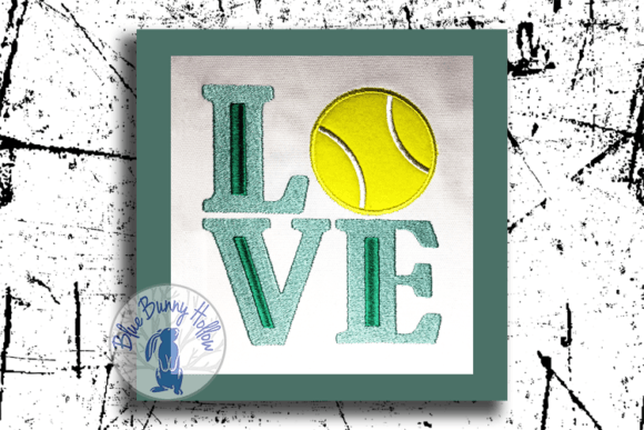 Love Tennis: A Playful, Heartfelt Embroidery Design for Personalized Gifts