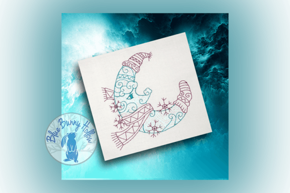 Moon Snow: A Whimsical Winter Embroidery Design Review