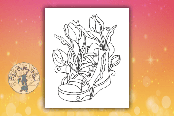 Spring Sneaker 2: A Seasonal Redwork Gem