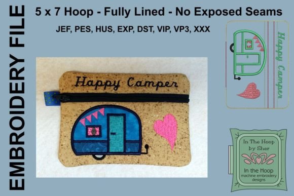 Tiny Camper Zipper Bag